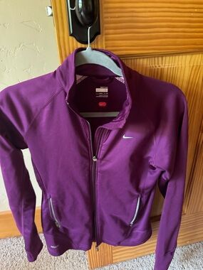 Nike Women's Deep Purple Full-Zip Bomber Jacket